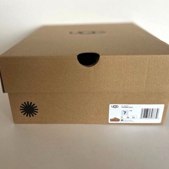 UGG Pumped Slide Slipper Chestnut New with Box 7 - Picture 15 of 16
